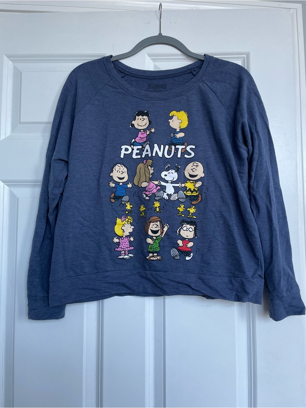 Peanuts Blue Graphic Kids Long-Sleeve Sweatshirt